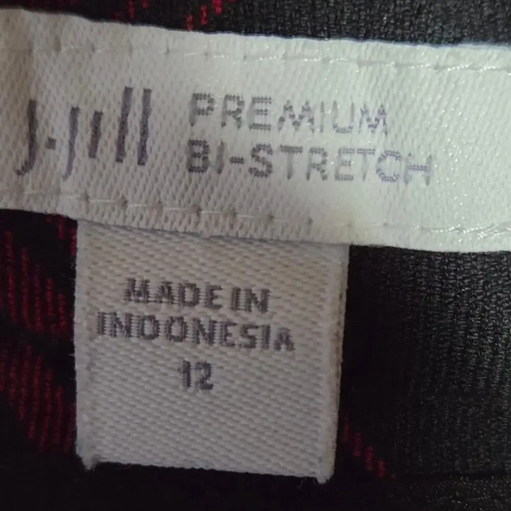 J Jill Premium Bi Stretch Plaid Dress Pants Size 12